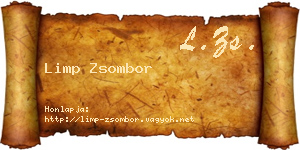 Limp Zsombor névjegykártya